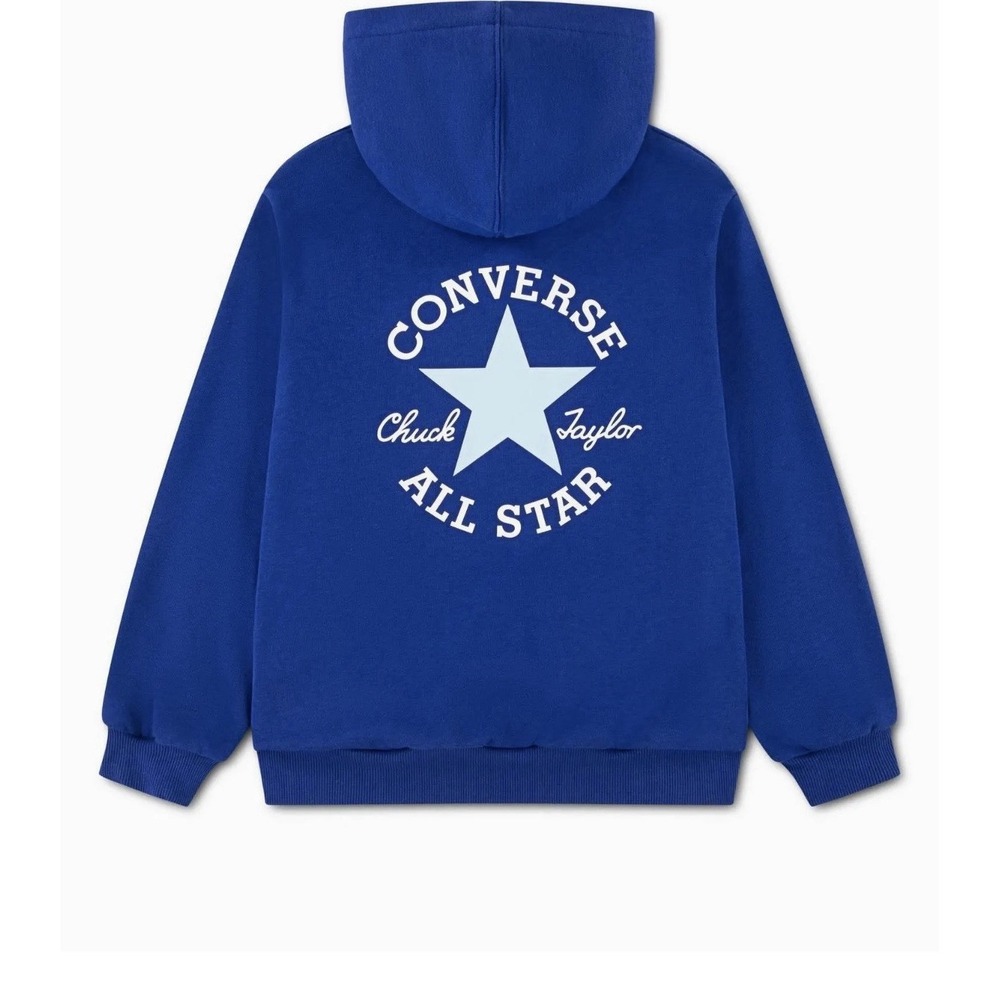 NEW Boy's Converse Ultimate Essentials Youth Hoodie Converse Blue Sz L NWT